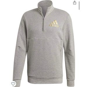 adidas 1/4 zip sweatshirt, size S